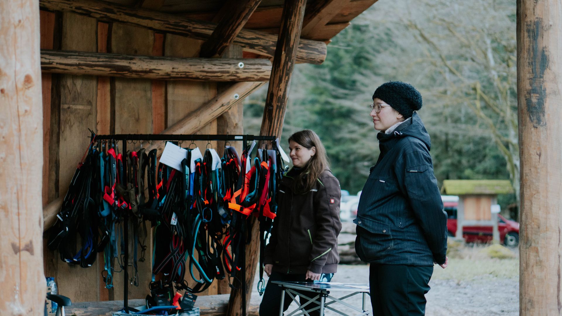 Anprobe und Beratung von Zughundesport-Equipment